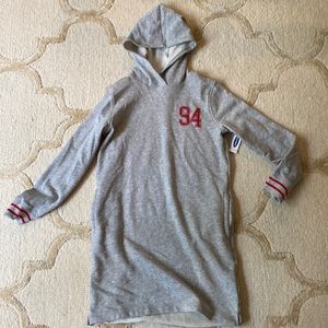 NWT super soft grey hooded sweatshirt dress.